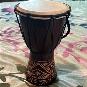 Handcrafted drum from Dominican Republic